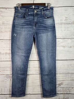 7 For All Mankind Roxanne Ankle Jeans Size 28 | Mid Rise Skinny
